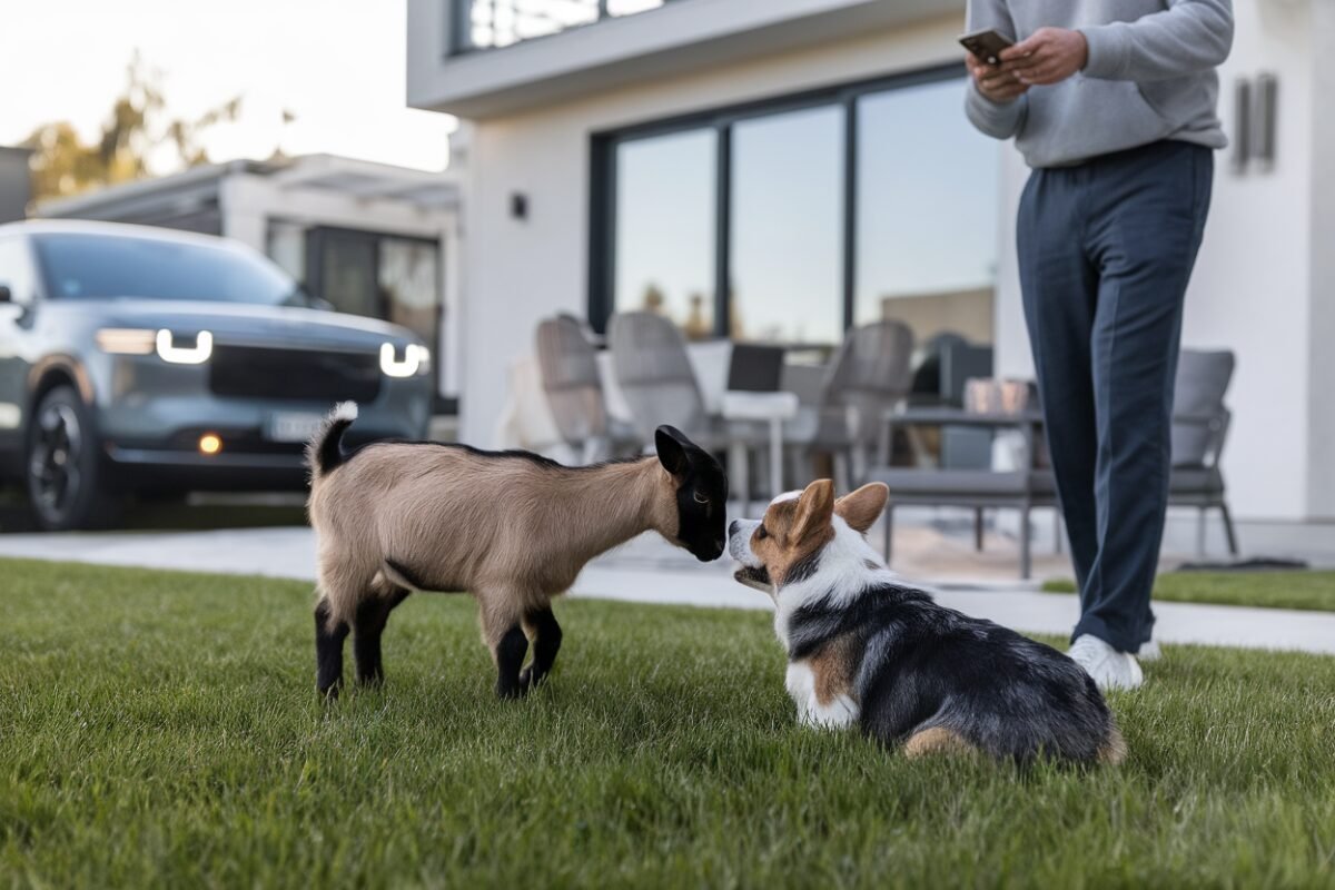 10 millions de vues pour cette amitié improbable entre bébé chèvre et corgi qui fait sensation sur TikTok et surprend même les experts