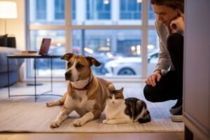 Un duo chien-chat surprend tous les propriétaires avec ce comportement inattendu dans leur panier partagé et leurs 3 rituels quotidiens