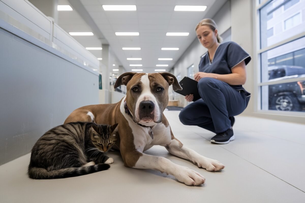 Ce pitbull et cette chatte abandonnés à Chicago défient tous les préjugés avec leur étreinte émouvante qui bouleverse le refuge