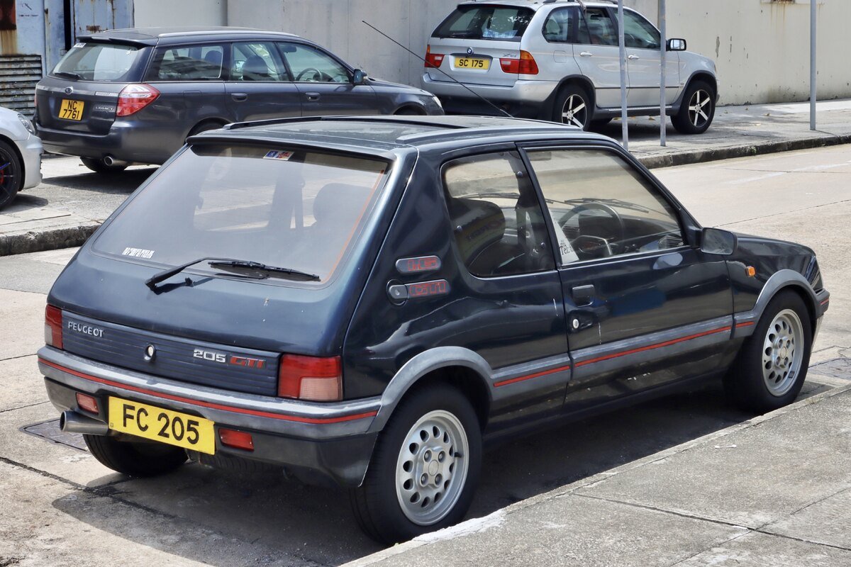 Peugeot 205 GTI, vue extérieure, cote collection 205 gti : paramètres influençant la valeur