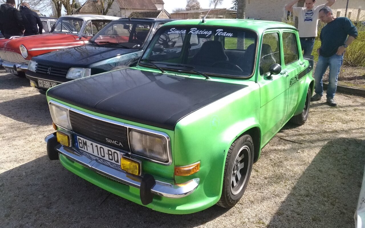 Simca 1000 Rallye 2. Photo Guillaume Vachey from Chalon sur Saone, France, CC0, via Wikimedia Commons.